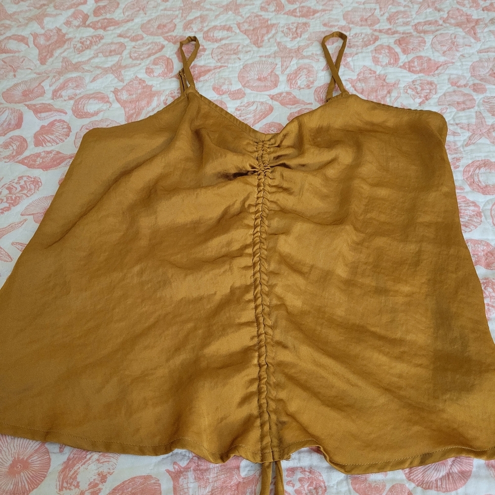 Women's Nine West Ruched Drawstring Front Tank - Picture 5 of 7